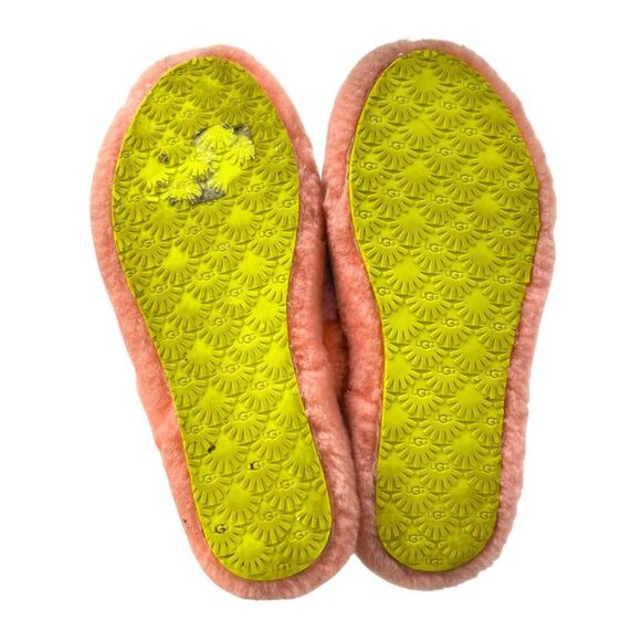 UGG Kids Fluff Yeah Rainbow Sherpa Slides Size 5 - Picture 6 of 8